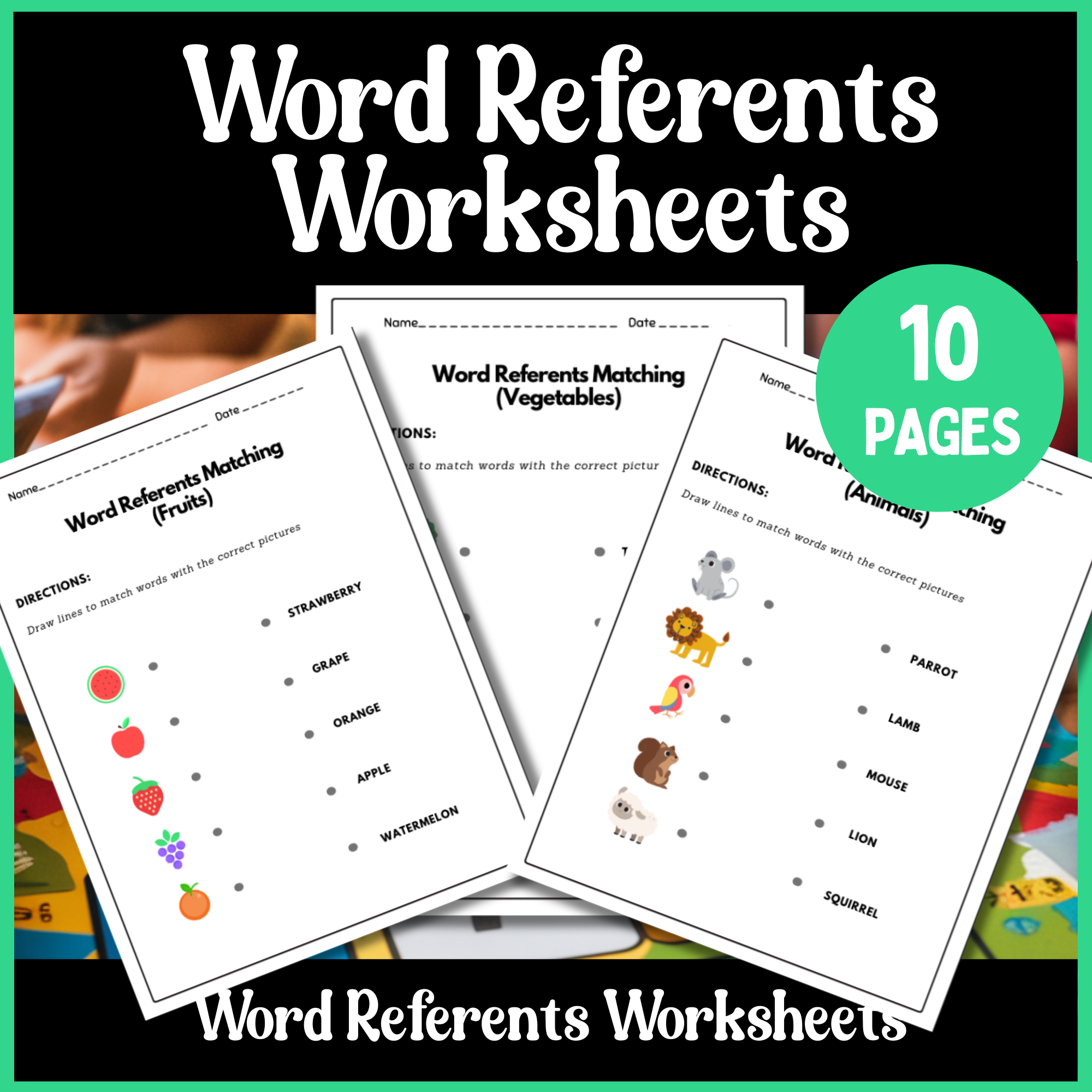 Word-Referents-Matching-Activities Word-Referents-Matching-Activities